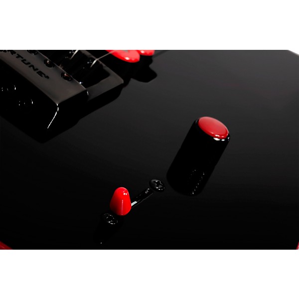 Schecter Guitar Research Sunset-6 ET EX Red Dawn Electric Guitar Gloss Black