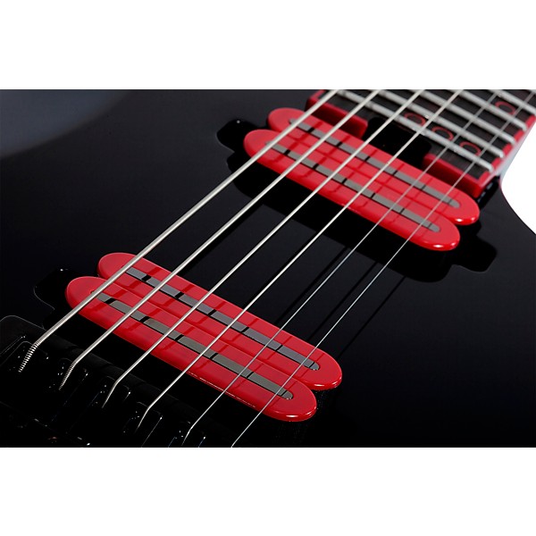 Schecter Guitar Research Sunset-6 ET Red Dawn Electric Guitar Gloss Black