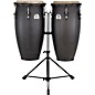 Pearl Conga and Tumba Set, 11.75" and 12.5" With Stand Sheer Black thumbnail