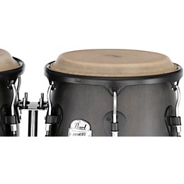 Pearl Conga and Tumba Set, 11.75" and 12.5" With Stand Sheer Black