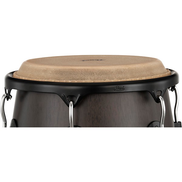 Pearl Conga and Tumba Set, 11.75" and 12.5" With Stand Sheer Black