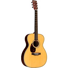 Martin OM-28 Standard Orchestra Model Left-Handed Acoustic Guitar - Natural