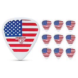 Pick Boy USA Flag Large Celltex Guitar Picks 1.00 mm 10 Pack