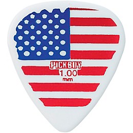 Pick Boy USA Flag Large Celltex Guitar Picks 1.00 mm 10 Pack