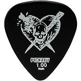 Pick Boy Broken Heart Skull Celltex Guitar Picks 1.00 mm 10 Pack