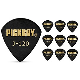 Pick Boy Black Polyacetal Jazz Guitar Picks 1.20 mm 10 Pack