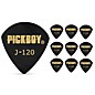 Pick Boy Black Polyacetal Jazz Guitar Picks 1.20 mm 10 Pack thumbnail