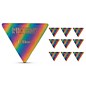 Pick Boy Triangle Rainbow Cellulose Bass Picks 1.20 mm 10 Pack thumbnail