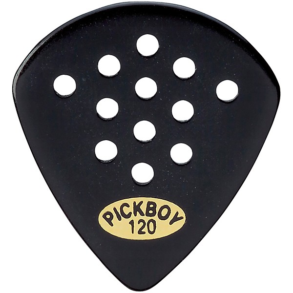 Pick Boy Pos-a-Grip Black Cellulose Jazz Guitar Picks 1.20 mm 10 Pack