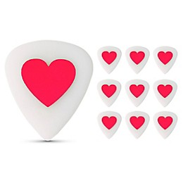 Pick Boy Angel Rocks Lovely Heart Polyacetal Guitar Picks 1.00 mm 10 Pack