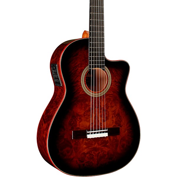 Open Box Cordoba Fusion 12 Exotic Top Nylon-String Classical Acoustic-Electric Guitar Level 2 Brown Sugar Burst 197881342975