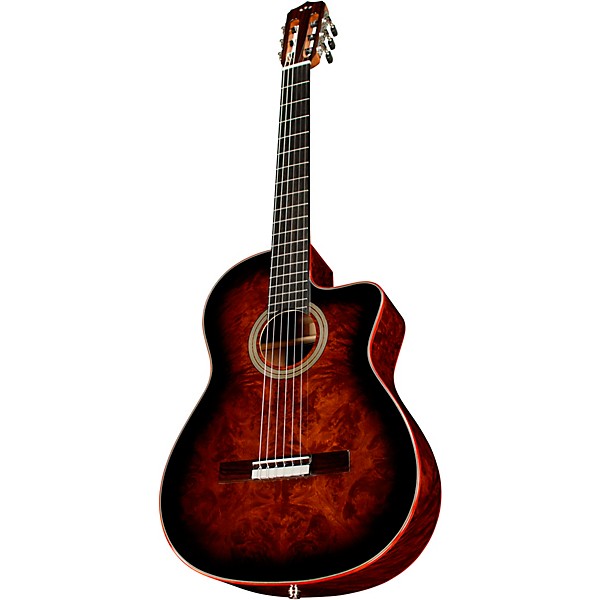 Open Box Cordoba Fusion 12 Exotic Top Nylon-String Classical Acoustic-Electric Guitar Level 2 Brown Sugar Burst 197881342975
