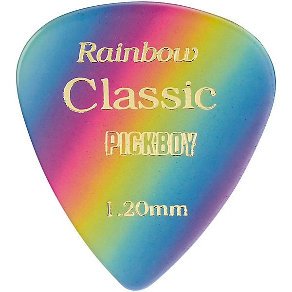 Pick Boy Rainbow Cellulose Vintage Guitar Picks 1.20 mm 10 Pack