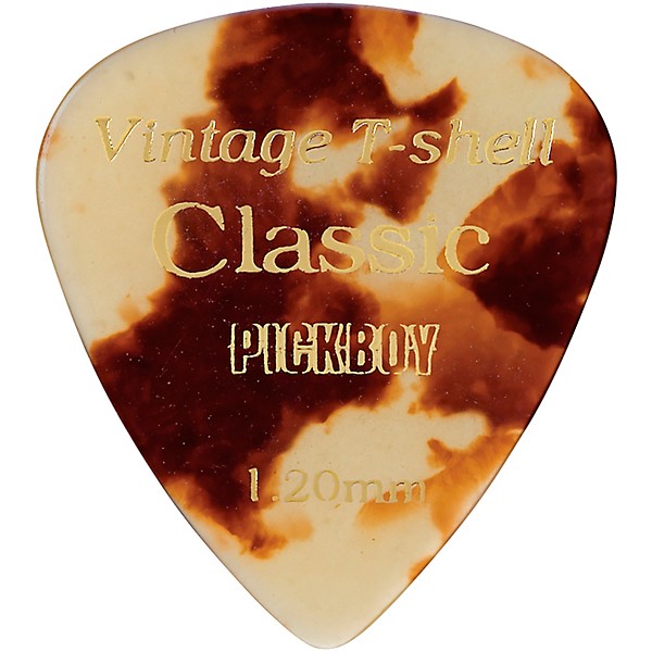 Pick Boy Tortoise-Shell Cellulose Vintage Guitar Picks 1.20 mm 10 Pack