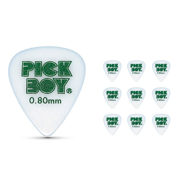 Pick Boy Sandgrip Polyacetal Guitar Picks .80 mm 10 Pack