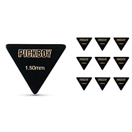 Pick Boy Triangle Black Cellulose Bass Picks 1.50 mm 10 Pack