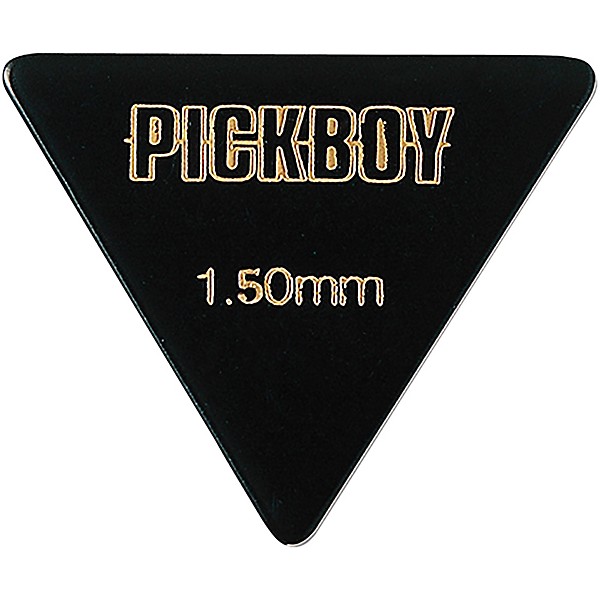 Pick Boy Triangle Black Cellulose Bass Picks 1.50 mm 10 Pack