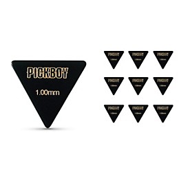 Pick Boy Triangle Black Cellulose Bass Picks 1.00 mm 10 Pack