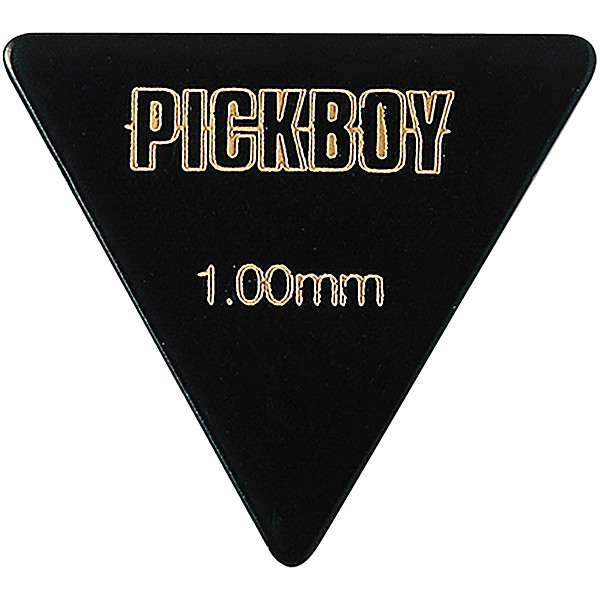 Pick Boy Triangle Black Cellulose Bass Picks 1.00 mm 10 Pack