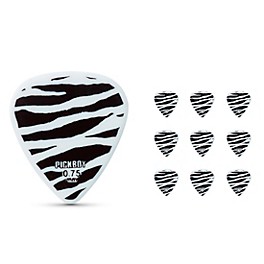 Pick Boy Heavy Metal Zebra Print Celltex Guitar Picks... Pick Boy Heavy Metal Zebra Print Celltex Guitar Picks .75 mm 10 Pack