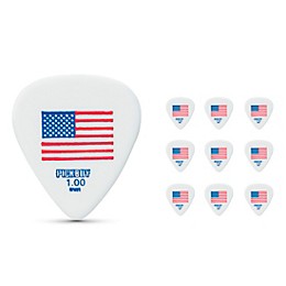 Pick Boy USA Flag Small Celltex Guitar Picks 1.00 mm 10 Pack