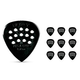 Pick Boy Pos-a-Grip Black Carbon/Nylon Guitar Picks .70 mm 10 Pack