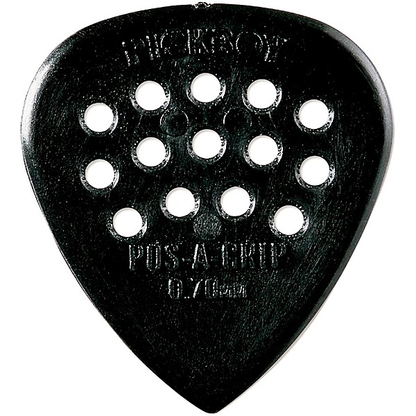 Pick Boy Pos-a-Grip Black Carbon/Nylon Guitar Picks .70 mm 10 Pack