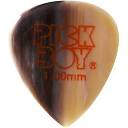 Pick Boy Hand-Crafted Natural Horn Teardrop Guitar Pick 1.00 mm 1 Pack