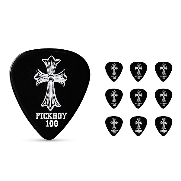 Pick Boy Gothic Cross Celltex Guitar Picks 1.00 mm 10 Pack