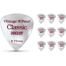 Pick Boy Pearl Cellulose Vintage Guitar Picks .75 mm 10 Pack