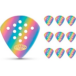 Pick Boy Pos-a-Grip Rainbow Cellulose Jazz Guitar ... Pick Boy Pos-a-Grip Rainbow Cellulose Jazz Guitar Picks 1.20 mm 10 Pack