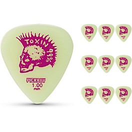 Pick Boy Skull Toxin 99 Glow in the Dark C... Pick Boy Skull Toxin 99 Glow in the Dark Celluloid Guitar Picks 1.00 mm 10 Pack