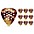 Pick Boy Pos-a-Grip Classic T Shell Cellulose Gu... Pick Boy Pos-a-Grip Classic T Shell Cellulose Guitar Picks .75 mm 10 Pack