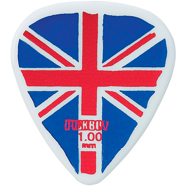 Pick Boy Flag Union Jack Large Celltex Guitar Picks 1.00 mm 10 Pack