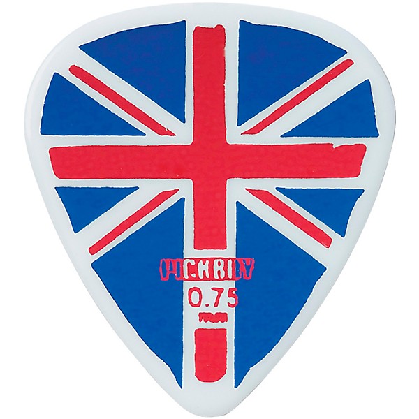 Pick Boy Flag Union Jack Large Celltex Guitar Picks .75 mm 10 Pack