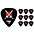 Pick Boy Heavy Metal Samurai Swords Celltex Guita... Pick Boy Heavy Metal Samurai Swords Celltex Guitar Picks 1.00 mm 10 Pack