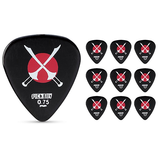 Pick Boy Heavy Metal Samurai Swords Celltex Guitar Picks .75 mm 10 Pack