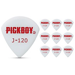 Pick Boy White Polyacetal Jazz Guitar Picks 1.20 mm 10 Pack