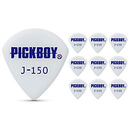 Pick Boy White Polyacetal Jazz Guitar Picks 1.20 mm 10 Pack Pick Boy White Polyacetal Jazz Guitar Picks 1.50 mm 10 Pack