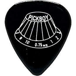 Pick Boy Guitar Knob Black Celltex Guitar Picks .75 mm 10 Pack