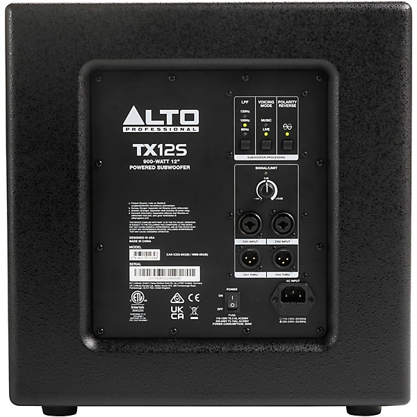 Alto TX12S 900W 12" Powered Subwoofer