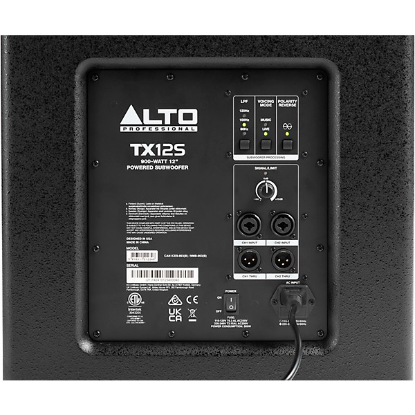 Alto TX12S 900W 12" Powered Subwoofer