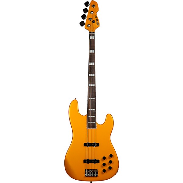 Markbass MB GV4 Gloxy CR RW Electric Bass Guitar Metallic Yellow