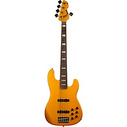 Markbass MB GV5 Gloxy CR RW 5-String Electric Bass Guitar Metallic Yellow