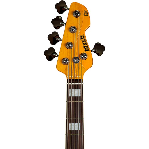 Markbass MB GV5 Gloxy CR RW 5-String Electric Bass Guitar Metallic Yellow