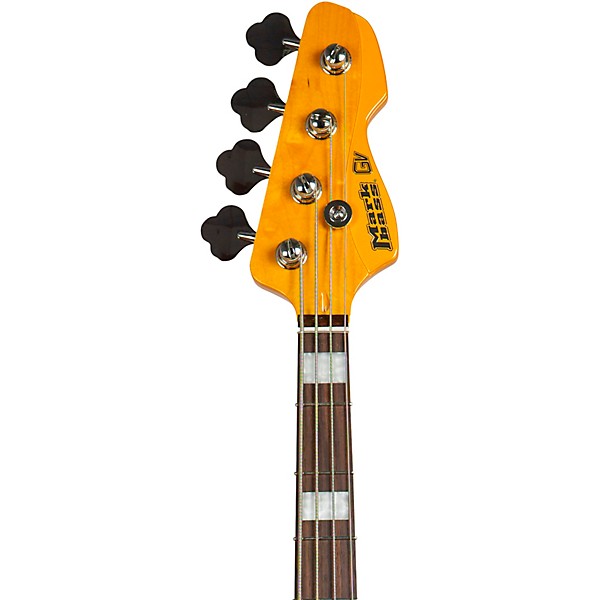 Markbass MB GV4 Gloxy CR RW Passive Electric Bass Guitar Metallic Yellow