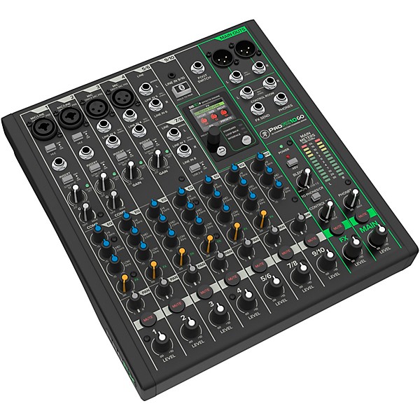 Mackie ProFX10GO 10-Channel Battery-Powered Analog Mixer