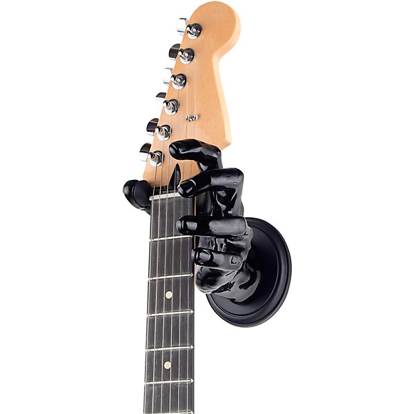 GuitarGrip Classic Grip Guitar Wall Hanger Metallic Black