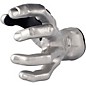 GuitarGrip Classic Grip Guitar Wall Hanger Metallic Silver
