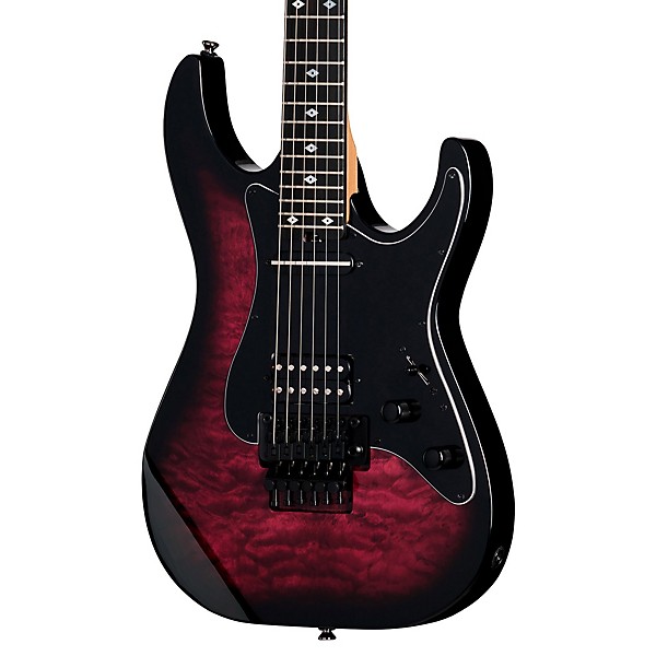 Kramer Volante Quilt HSFR Electric Guitar - Magenta Burst